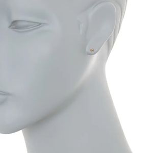 10K Yellow Gold Ball Stud Earrings